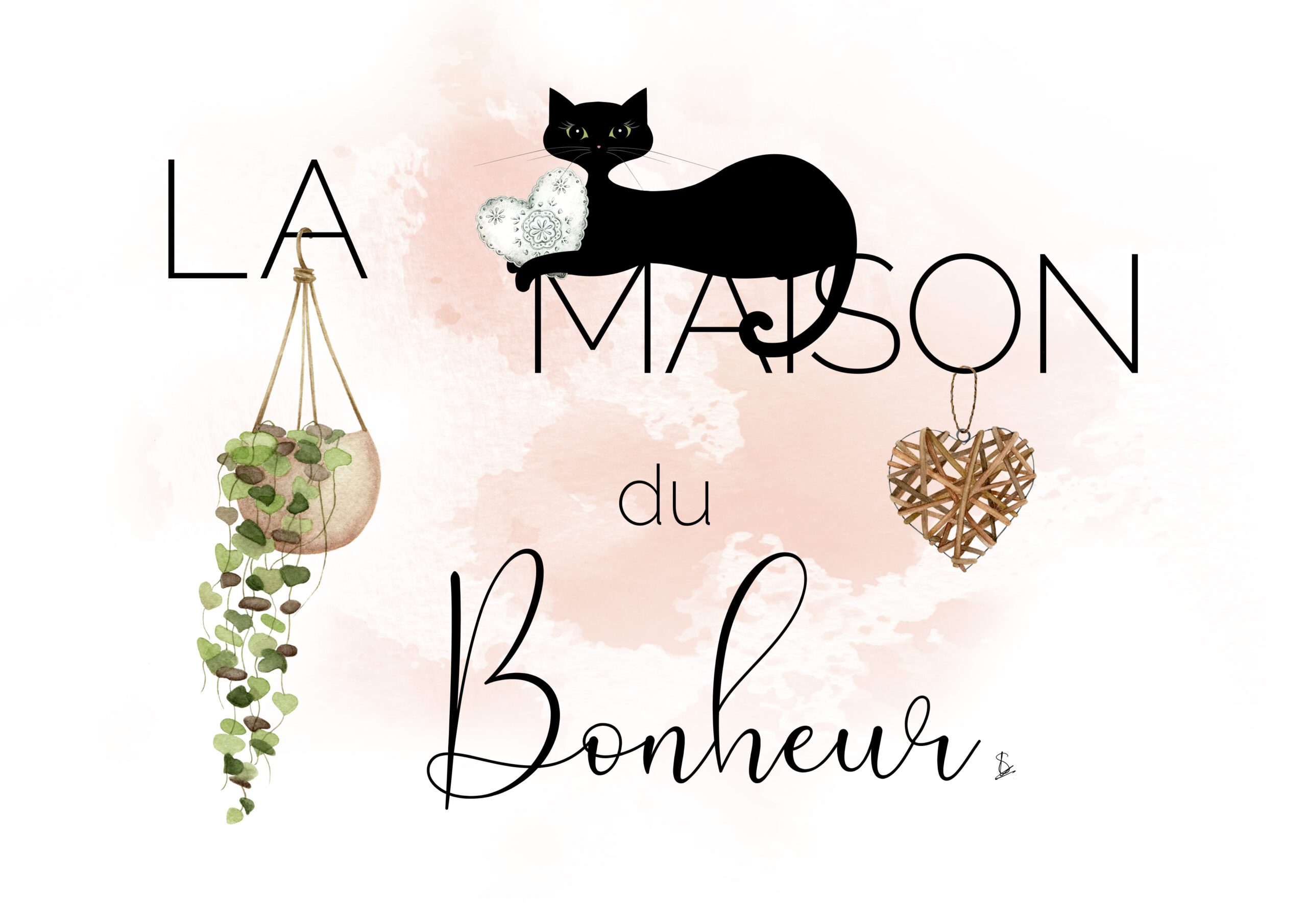 Affiche maison bienvenue